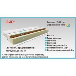 Бис матрас (серия Стандарт)