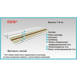 Пэги детский матрас 